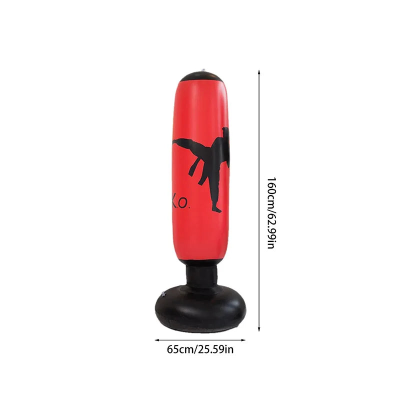 NNEOBA 160cm Inflatable Boxing Bag for Kids and Adults