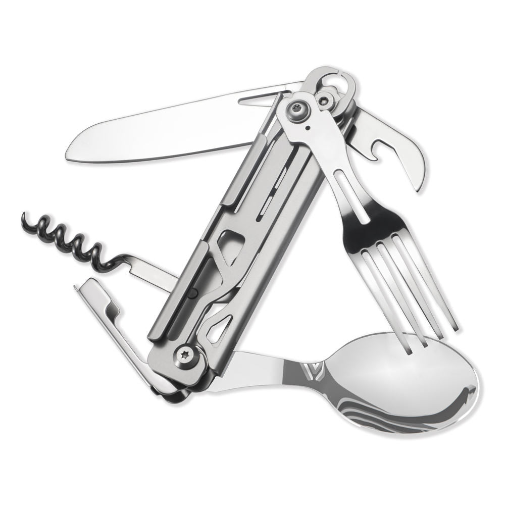 Outdoor Camping Utensils Spoon Fork Knife Utensils Multi Functional Spork Spoon Knife Forks